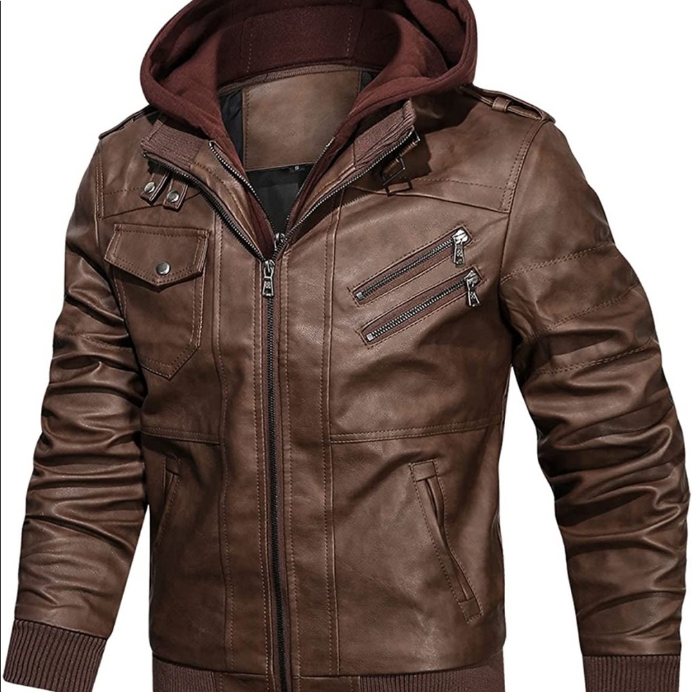 🔥HP💎Men’s Large Jacket with Removable Hood💎🔥🎄PerfectGift🎄 - Picture 3 of 7